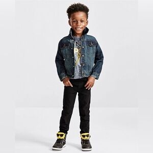 Unisex Children’s Place Denim Snap Close Jacket, 4T, MSRP $40